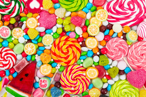 Candy on a table